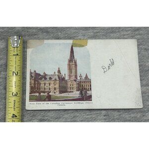 West View Canadian Parliament Buildings Ottawa Canada Postcard